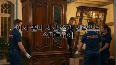 이사 준비: 시간 절약 전략으로 스마트하게!
